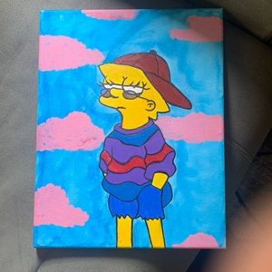 Lisa Simpson painting